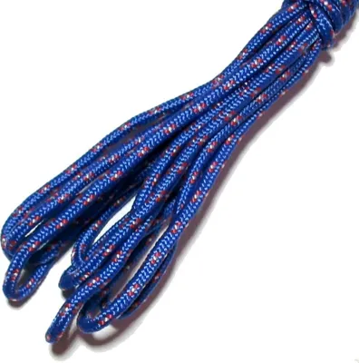 Produktbild von 5m Farbe-316 blau-rot-weiss Paracord Schnüre Nylonleine 2 mm