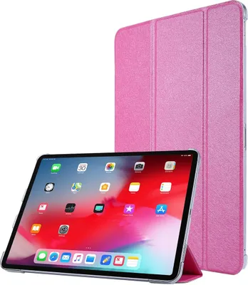 Produktbild von Tablethülle für Apple iPad Pro 12.9 (2021) Schutztasche Wallet Cover 360 Case Etuis Rosa