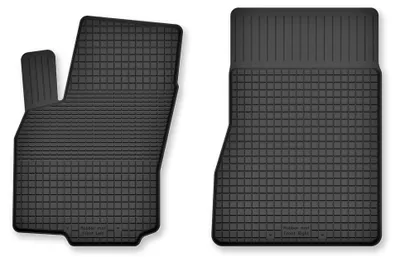 Produktbild von Gummi-Fußmatten Vorne für Renault Grand Scenic IV 2016- (Minivan) – 2-tlg, Schwarz, Semi-Universal, angepasst – Wielganizator Semi-Universal