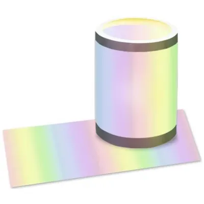 Produktbild von Laternenzuschnitte Regenbogen pastell Transparentpapier 115g/qm 20x50cm VE=25 Blatt