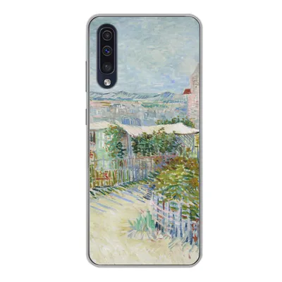 Produktbild von MuchoWow® Handyhülle Schutzhülle Hülle für Samsung Galaxy A50 Montmartre: hinter der Mühle von Galette - Vincent van Gogh Silikon Softcase Handy Hülle - Mobiltelefonhülle
