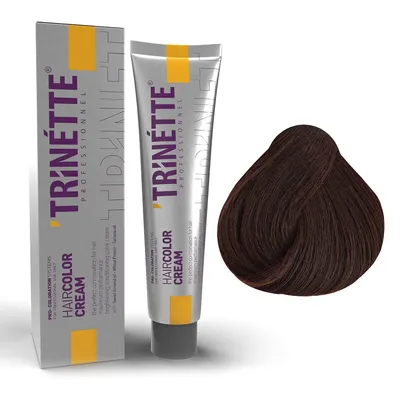 Produktbild von Trinette No 4.4 Dunkle Kastanienkupfer Permanente Haarfarbe Creme 100 ml – Natürliche Farbtöne, Intensive Deckkraft, Langanhaltende Farbe