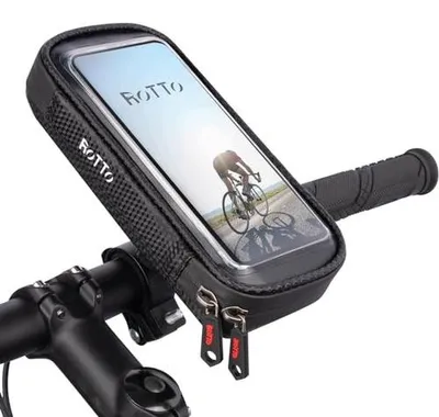 Zdjęcie produktu dla Uchwyt rowerowy na telefon wodoodporny obracany 360 EVA