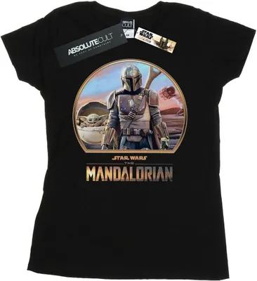 Produktbild von Star Wars - "The Mandalorian And The Child" T-Shirt für Damen BI42942 (XXL) (Schwarz)