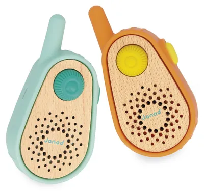 Produktbild von Janod Walkie Talkie Spielzeug - Happy Garden - 300 Meter Reichweite