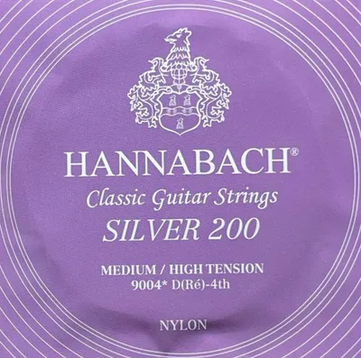 Produktbild von Hannabach 9004MHT Silver 200 - medium/high - d4