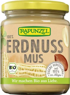 Produktbild von Rapunzel Erdnussmus fein, 250 g