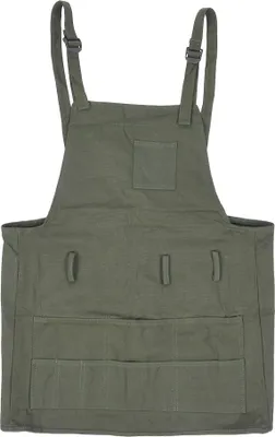 Produktbild von Mal- und Töpferschürze für Erwachsene, Leinwand, Zeichnen, Künstler, Arbeitszubehör mit Tasche