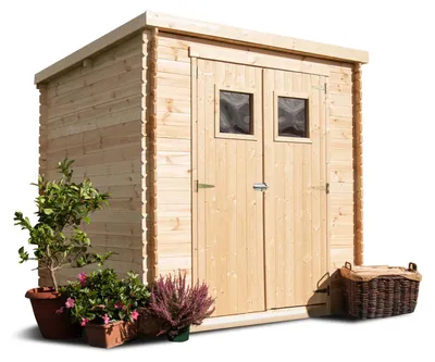 Immagine prodotto di Birba - Casetta da giardino in legno di abete casetta da esterno 200x200x218H cm blockhouse ripostiglio da esterno