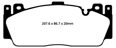 Produktbild von EBC Brakes Bremsbeläge Satz Vorne Bremsklötze für BMW 5 Limousine (F10) DP42148R