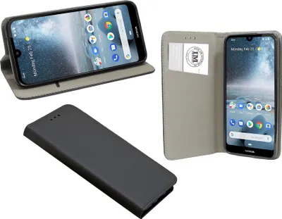 Zdjęcie produktu dla cofi1453® Etui Book "Smart" kompatybilne z telefonem komórkowym NOKIA 4.2 pokrowiec portfel pokrowiec ochronny z funkcją podstawki, miejsce na kartę czarny