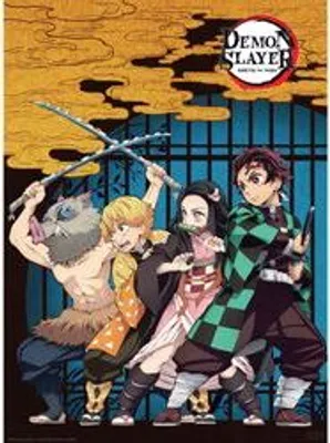 Produktbild von Demon Slayer Poster: Group (52 x 38 cm)