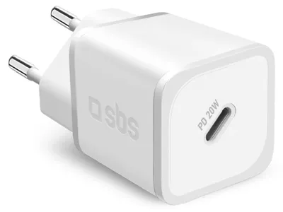 Produktbild von SBS PD Reiselader 20W USB-C GaN weiß