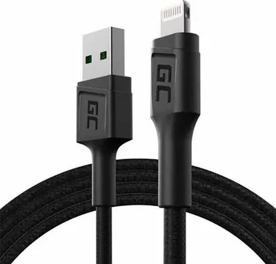 Obrázok produktu pre Green Cell KABGC21 lightning kábel 1,2 m čierny