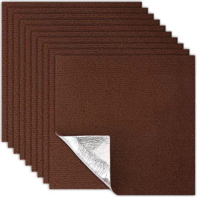 10 selbstklebende Teppichfliesen, rutschfest, 30x30 cm, Polyester