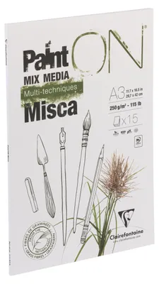 Produktbild von Clairefontaine 976122C, Kunstdruckpapierblock, 250 g/m², 15 Blätter