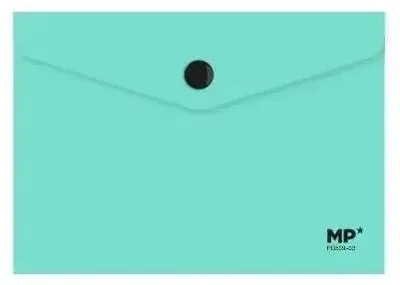 Image de Pochette à enveloppes A6 avec bouton-pression turquoise