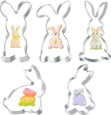 Produktbild von Famanu Ausstechformen Set 5-teilig - Plätzchenformen für Ostergebäck
