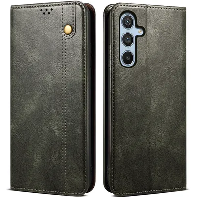 Obrázek produktu pro Pouzdro pro Samsung Galaxy A54, kožené flip pouzdro peněženka s funkcí stojánku zelené