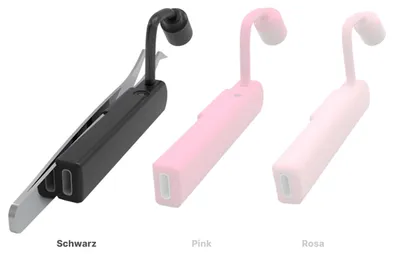 Produktbild von LED Wimpern Pinzette mit UV-Lampe Schwarz Präzisionspinzette für Wimpernverlängerung mit integrierter LED Aushärtung