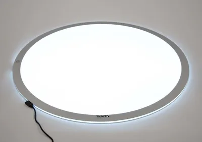 Obrázok produktu pre Tickit Round Light Panel 60cm, 0,5 rok / roky, Biela, Strieborná