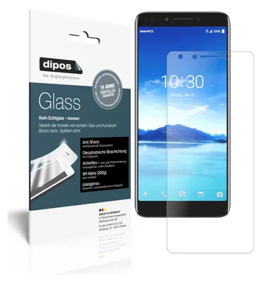 Produktbild von 2x Schutzfolie für Alcatel 7 matt - Anti-Shock 9H Folie Glass Kunststoffglas