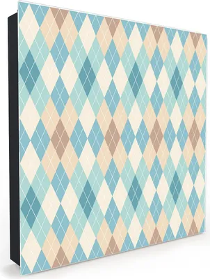 Produktbild von Nachbildung-Schlüsselkasten, Magnetpinnwand und Memoboard mit Glasfront Motiv Retro Muster