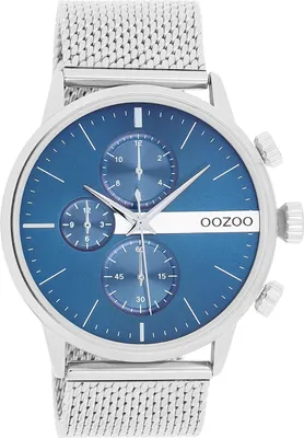 Produktbild von Oozoo Armbanduhr silber Metall Mesh Timepieces Herren Analog-Quarzuhr UOC11100