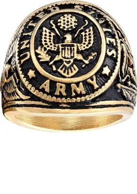 Produktbild von Karisma Männer Gold Edelstahl 316L Ring - USA Militär Adler - Untited States Army- RHC4004 - 62 (19.7)