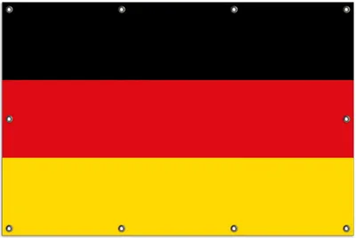 Produktbild von Wallario Outdoor-Poster für Garten oder Balkon, Motiv Deutsche Flagge, in ca. 100 x 150 cm
