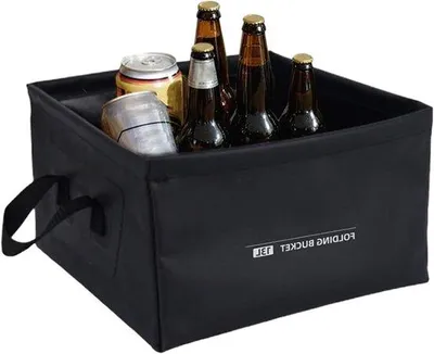 Produktbild von Faltbare Eimer - 13 Liter Fassungsvermögen - Schwarz