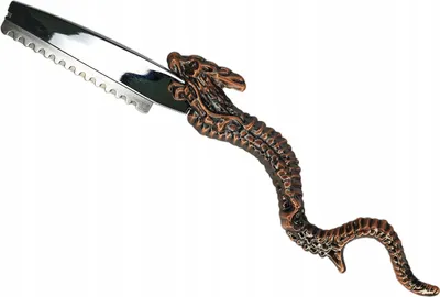 Zdjęcie produktu dla Profesjonalna brzytwa razor barberski w stylu smoka brąz