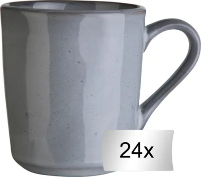 Produktbild von Kaffeetassen - 355 ml - Grau - Steingut - lasiert - 24er Set