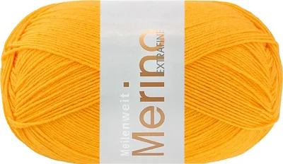 Produktbild von Lana Grossa - Meilenweit 100g Merino Extrafine uni 2468 hellorange