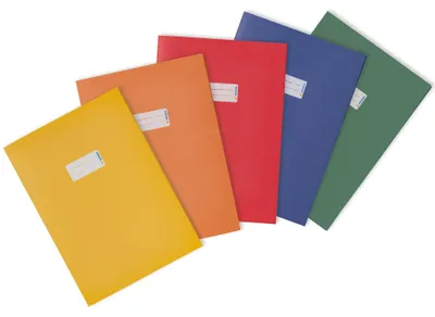 Immagine prodotto di HERMA 20229 Set di 5 protezioni per libretti in carta A4 realizzate con diverse carte riciclate