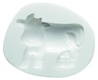 Fondant-Backform kalt, Silikon, weiß, 1 Stück