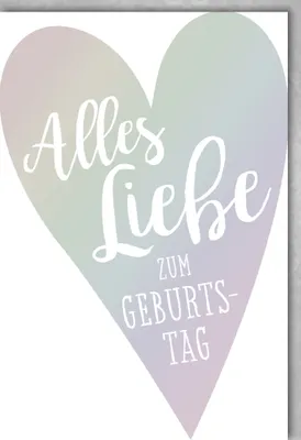 Produktbild von Geburtstag - Glückwunschkarte im Format 11,5 x 17 cm mit Umschlag