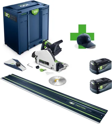 Produktbild von Festool Akku-Tauchsäge TSC 55 KEB-Basic 100Y 578223 + FS 1400/2 + 2x Akku 5,0