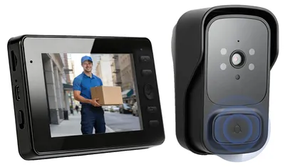 Obrázek produktu pro Videozvonění, HD video, noční vidění, černá barva