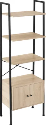 Produktbild von tectake® Leiterregal Brentwood inklusive Kippschutz, 57,5 x 34 x 173 cm