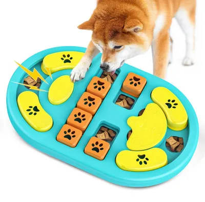 Immagine prodotto di Giocattolo per cani, stimolante, con suono, verde e arancione, adatto a cani di piccola, media e grande taglia