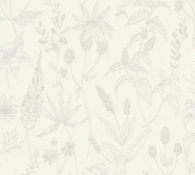Produktbild von Jette Joop Blumentapete florale Tapete Vliestapete mit Glitzereffekt beige silber weiß 10,05 m x 0,53 m
