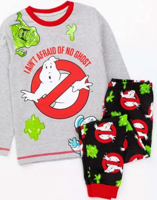 Produktbild von Ghostbusters - "I Aint Afraid Of No Ghosts" Schlafanzug für Jungen NS6553 (116) (Grau/Rot/Schwarz)