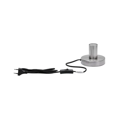 Image de Lampe de table Paulmann Neordic Haldor 79759, culot E27, 20 W max., fer brossé, 230 V