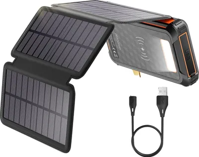 Produktbild von Solar Power Bank, 26800 mAh Kapazität, kabelloses Laden, 26800mAh