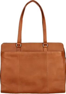 Zdjęcie produktu dla Torba na ramię z przegrodą na laptopa marki Chesterfield Fidenza Shopper Cognac brązowy