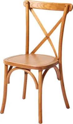 Produktbild von Stohovacia stolička Crossback 48 × 47 × 88 cm prírodné masívne drevo