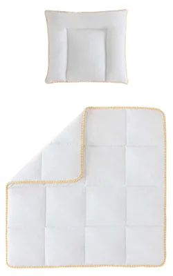 Kinderbettwäsche-Set Twin, 100% Baumwolle, Weiß, 2-teilig