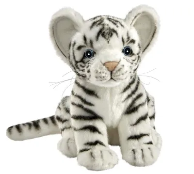 Produktbild von Hansa Toy 7287 Tiger Baby weiß 18 cm Kuscheltier Stofftier Plüschtier