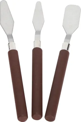 Produktbild von 3pcs Palette Messer Edelstahl Spatelmalerei Werkzeug für Öltonskulptur